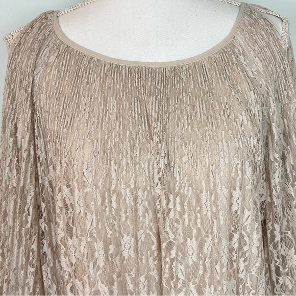 Lauren Conrad Lace Cold-Shoulder Blouse - Picture 5 of 14